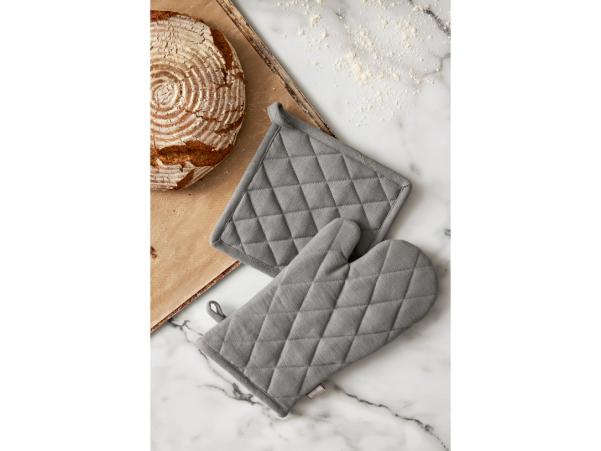 BITZ Bastian Tekstiler Oven Mitt 33 X 18 Cm Light Grey