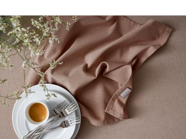 BITZ Bastian Tekstiler Tablecloth 270 X 140 Cm Fungi Brown