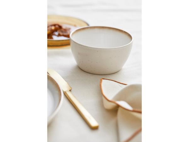 BITZ BITZ Bowl Dia. 12 X 6 Cm Cream/cream