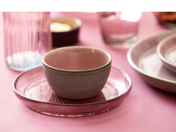 BITZ BITZ Bowl Dia. 12 X 6 Cm Grey/Light Pink