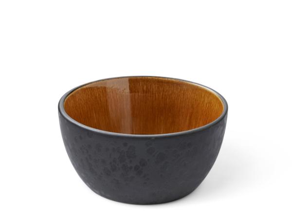 BITZ BITZ Bowl Dia. 14 x 7 cm black/amber