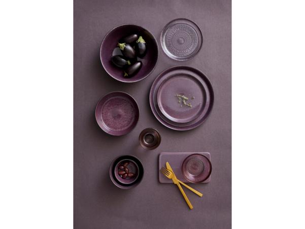 BITZ BITZ Bowl Dia. 14 X 7 Cm Black/lilac