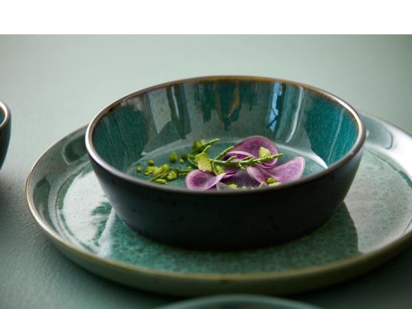 BITZ BITZ Bowl Dia. 18 X 5 Cm Black/green