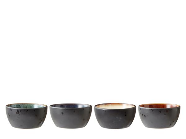 BITZ BITZ Bowl set Dia. 10 cm 4 pcs. Black ass
