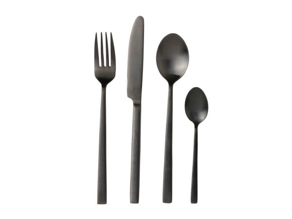 BITZ BITZ Cutlery set 16 dele Black