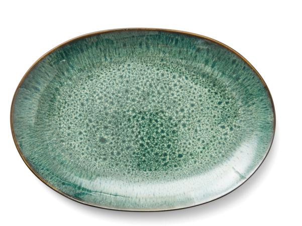 BITZ BITZ Dish 36 X 25 Cm Black/green