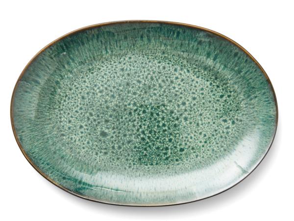 BITZ BITZ Dish 36 x 25 cm black/green