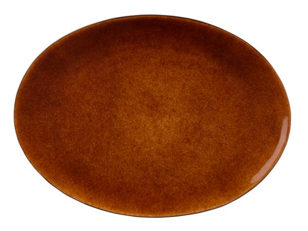 BITZ BITZ Dish 45 x 34 cm black/amber