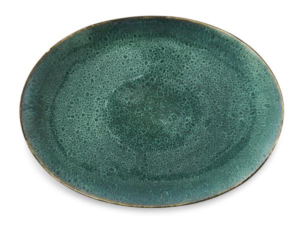 BITZ BITZ Dish 45 X 34 Cm Black/green