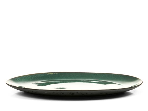 BITZ BITZ Dish 45 X 34 Cm Black/green