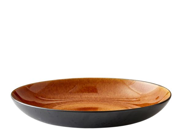 BITZ BITZ Dish Dia. 40 cm black/amber