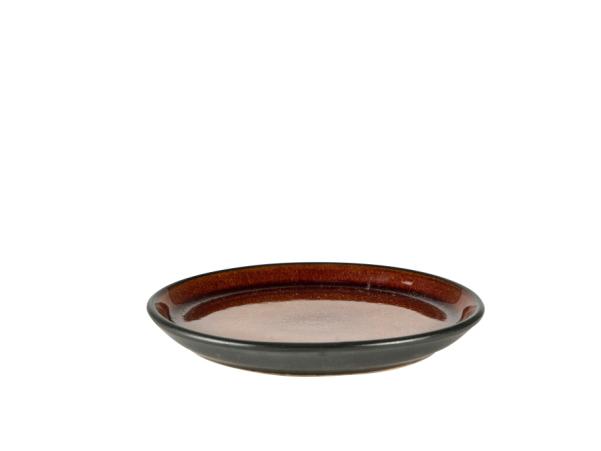 BITZ BITZ Gastro Plate Dia. 17 X 2.0 Cm Black/Amber