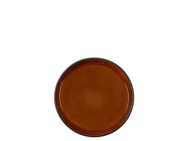 BITZ BITZ Gastro Plate Dia. 17 X 2.0 Cm Black/Amber