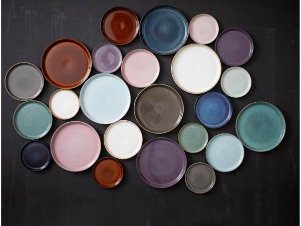 BITZ BITZ Gastro Plate Dia. 21 X 2.0 Cm Grey/Grey