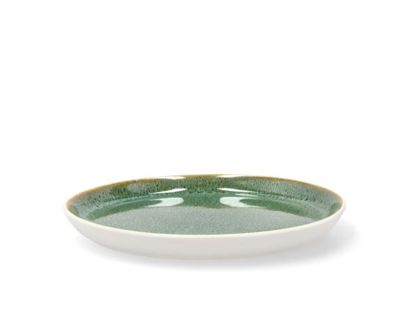 BITZ BITZ Gastro Plate Dia 21 X 2 Cm White/Green