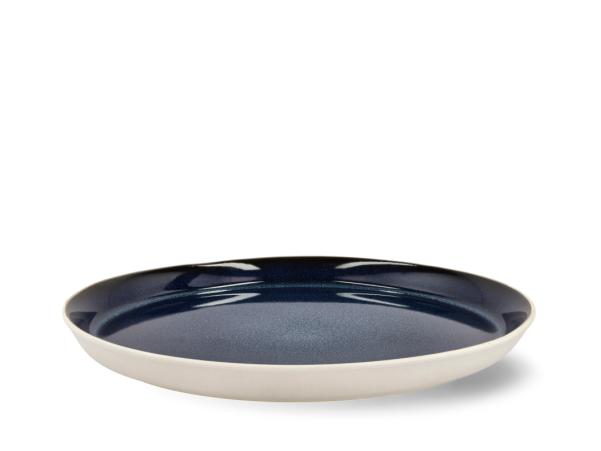 BITZ BITZ Gastro Plate Dia 27 Cm White/Dark Blue