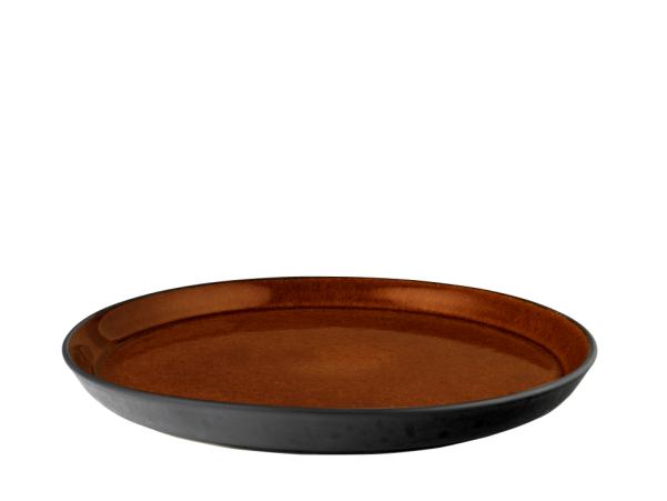 BITZ BITZ Gastro Plate Dia. 27 X 2.5 Cm Black/Amber