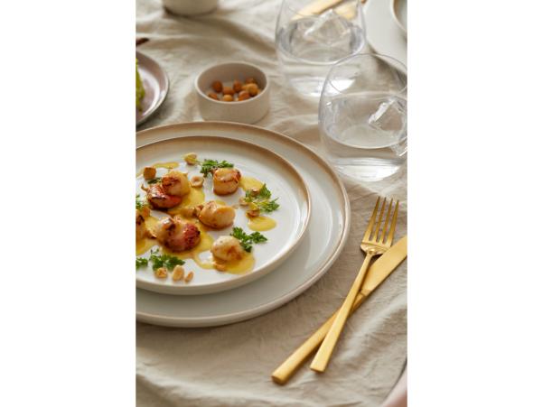 BITZ BITZ Gastro Plate Dia. 27 X 2.5 Cm Cream/cream