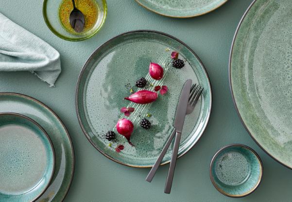 BITZ BITZ Gastro Plate Dia. 27 X 2.5 Cm Green/Green