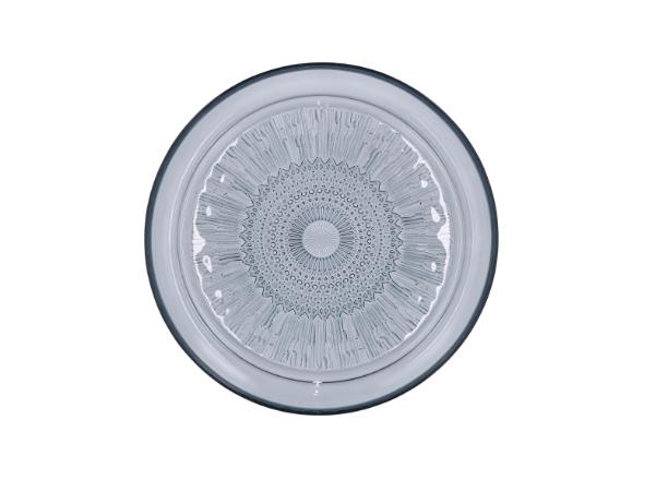 BITZ BITZ Kusintha Glass Plate Dia 25 Cm Blue