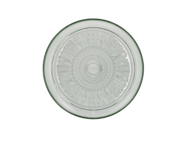 BITZ BITZ Kusintha Glass Plate Dia 25 Cm Green