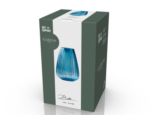BITZ BITZ Kusintha Vase 22 Cm Blue