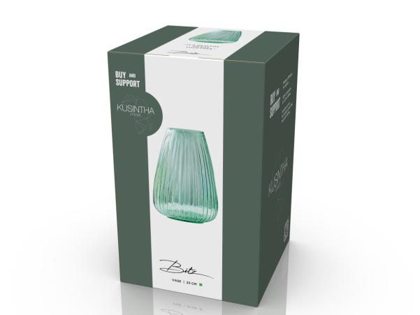 BITZ BITZ Kusintha Vase 22 Cm Green