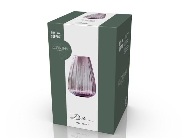 BITZ BITZ Kusintha Vase 22 Cm Pink