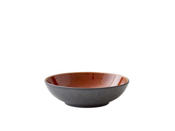 BITZ BITZ Pasta bowl Dia. 20 x 6 cm Black/amber