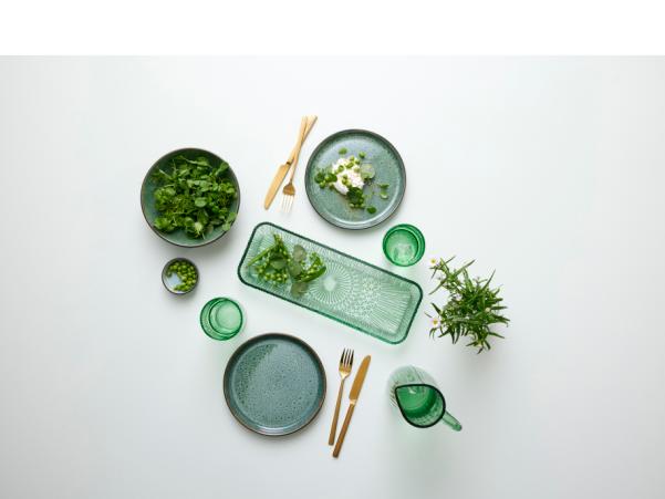 BITZ BITZ Pasta Bowl Dia. 20 X 6 Cm Black/green