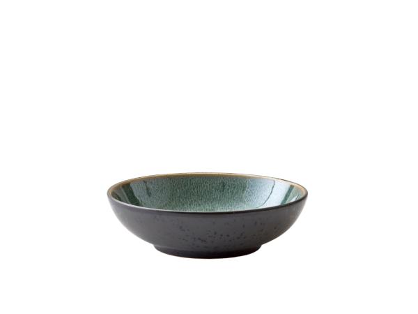 BITZ BITZ Pasta bowl Dia. 20 x 6 cm Black/green