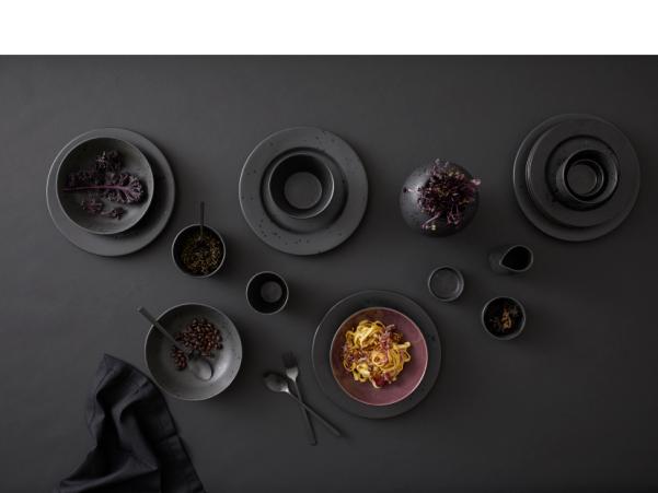 BITZ BITZ Pasta Bowl Dia. 20 X 6 Cm Black/lilac