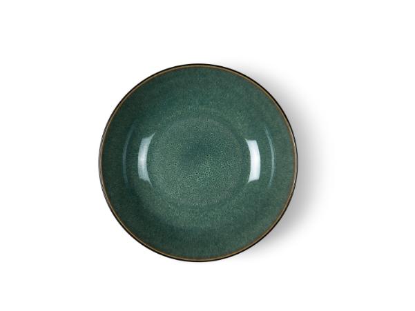 BITZ BITZ Salad Bowl Dia. 24 X 6 Cm Black/green