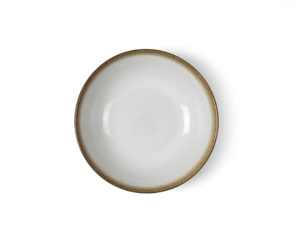 BITZ BITZ Salad Bowl Dia. 24 X 6 Cm Grey/cream