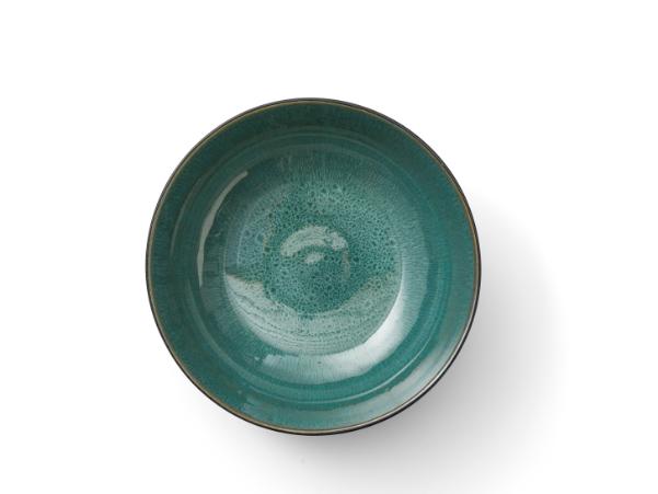 BITZ BITZ Salad Bowl Dia. 30 X 10 Cm Black/green