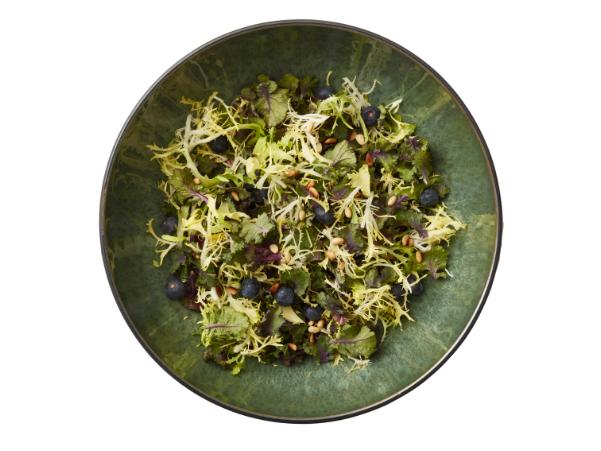 BITZ BITZ Salad Bowl Dia. 30 X 10 Cm Black/green