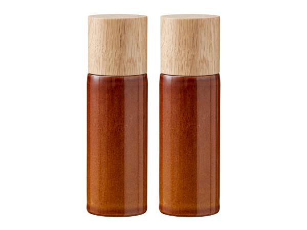 BITZ BITZ Salt & Pepper Dia. 5 0 X 16 7 Cm Amber