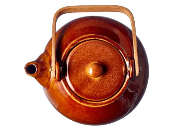 BITZ BITZ Tea Pot W. Tea Strainer 1.2 Litres Amber