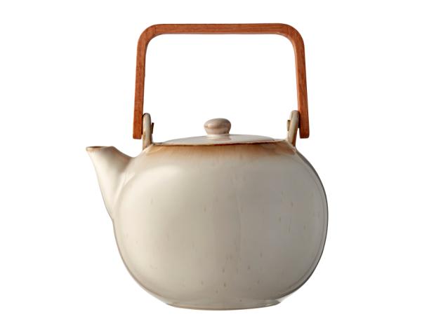 BITZ BITZ Tea Pot W. Tea Strainer 1.2 Litres Cream