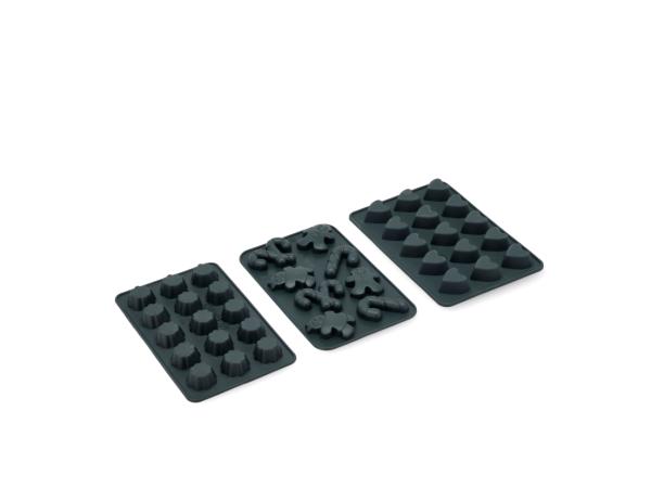 BITZ Blomsterbergs Chocolate mould 3 parts Grey