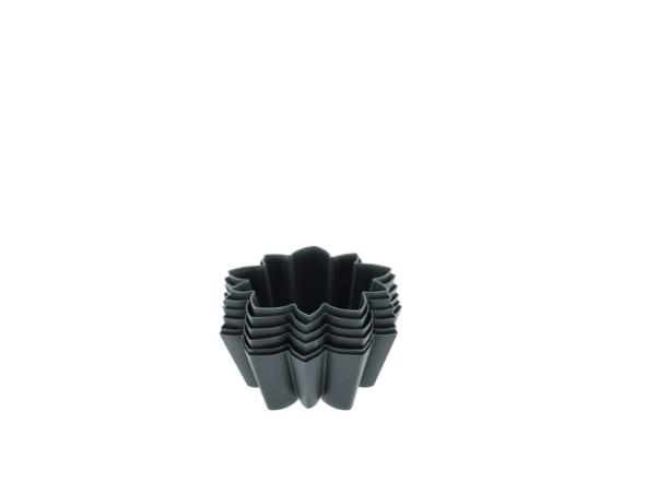 BITZ Blomsterbergs Flower Muffin Mould 6 Pcs Grey