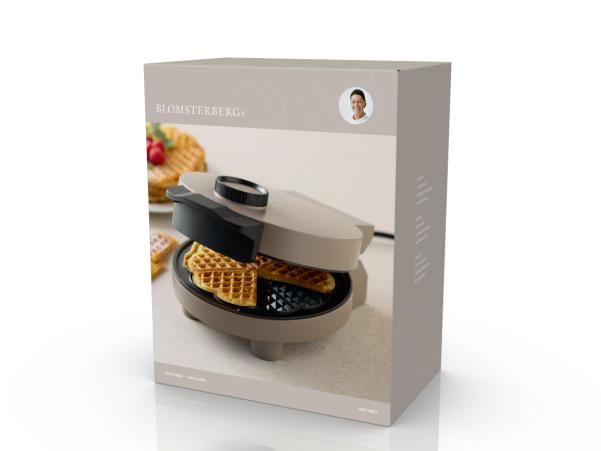 BITZ Blomsterbergs Waffle Maker 1000 Watt Latte
