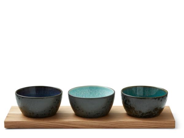 BITZ BITZ Cabaret set 39 x 13 cm Dia. 12 x 6 cm 4 dele darkblue/l