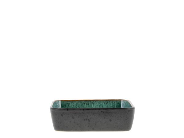 BITZ BITZ Dish rectangular 19 x 14 x 5.3 cm Black/Green