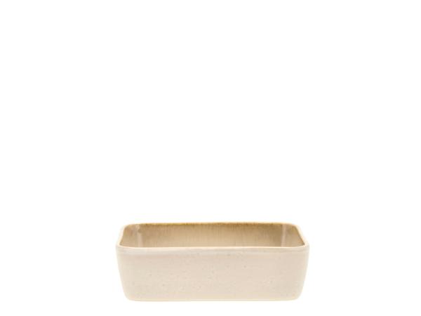 BITZ BITZ Dish rectangular 19 x 14 x 5.3 cm Cream/cream
