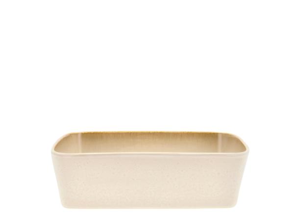 BITZ BITZ Dish rectangular 28 x 21 x 8 cm Cream/cream