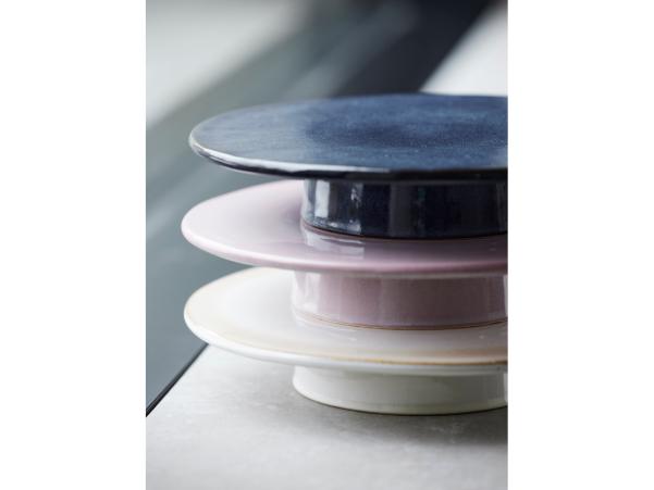 BITZ BITZ Footed Cake Stand Dia 30 X 5.5 Cm Light Pink