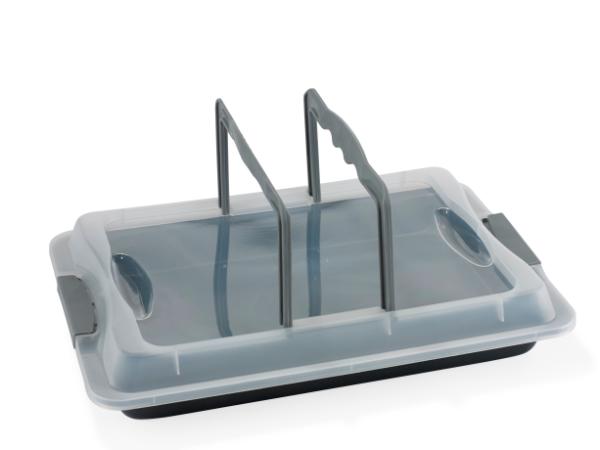 BITZ Funktion w/lid Frying dish 42 x 29 cm Grey