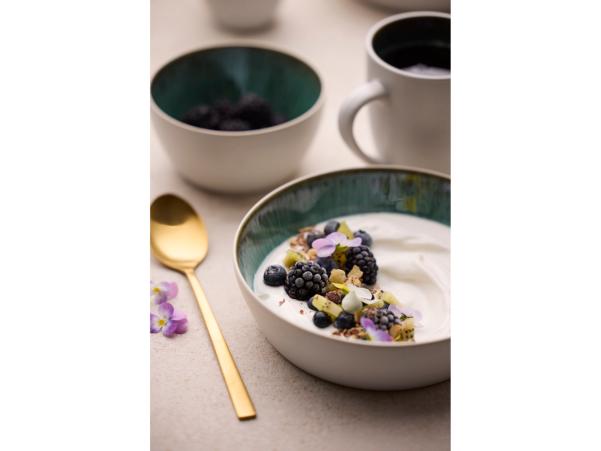 BITZ BITZ Gastro Mug Dia 8 5 X 10 Cm 30 Cl White/Green