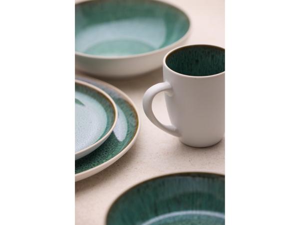 BITZ BITZ Gastro Mug Dia 8 5 X 10 Cm 30 Cl White/Green